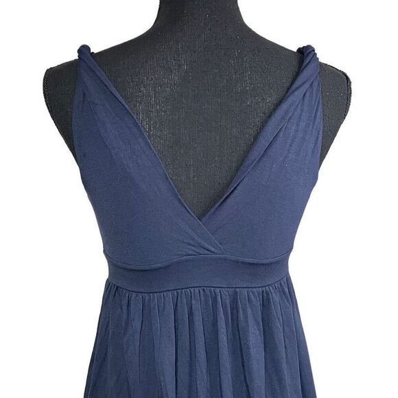 Banana Republic Navy Twisted Shoulder Mini Jersey Dress MI0180 - Picture 3 of 8